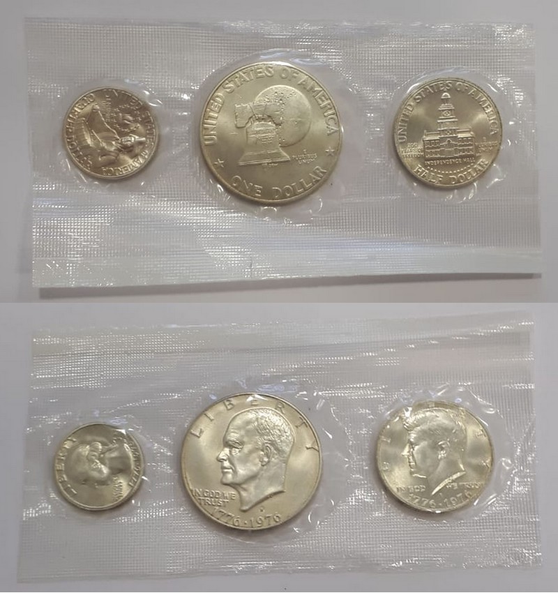  USA    1976 S  Silver Set 14,44g Feinsilber FM-Frankfurt   