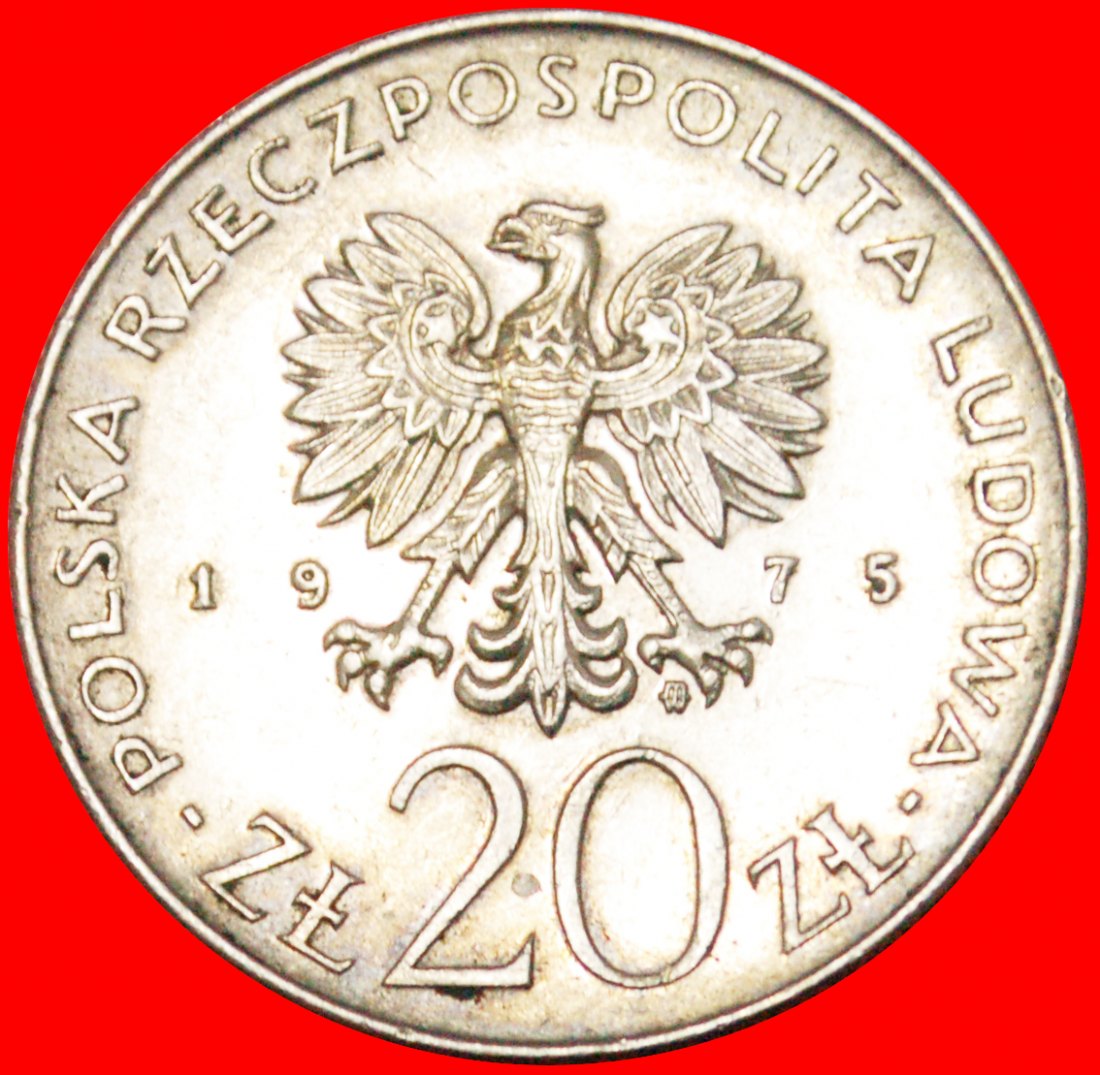  + LOGO: POLEN ★ 20 ZLOTY 1975! OHNE VORBEHALT!   