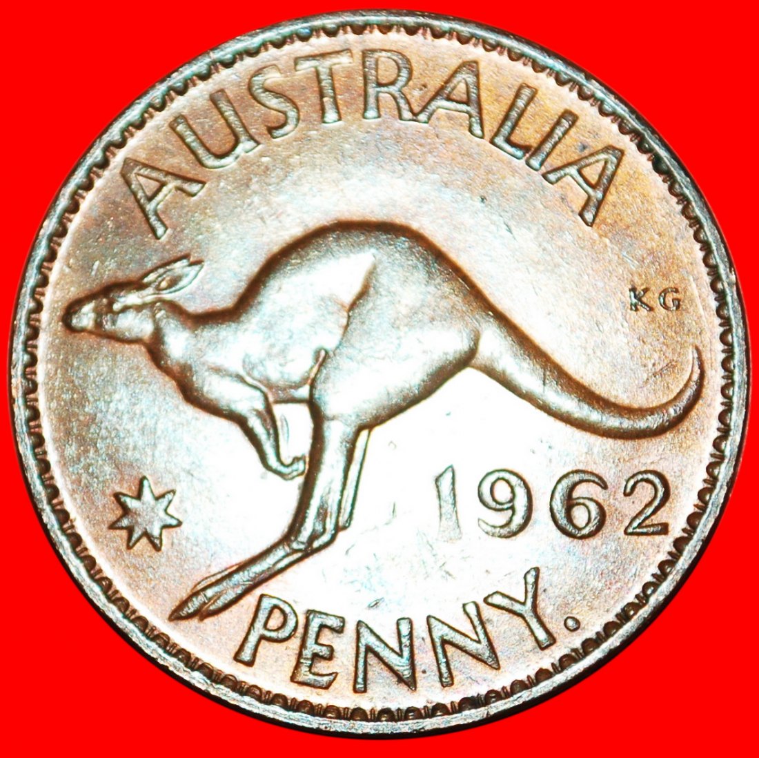  + PERTH: AUSTRALIA ★ 1 PENNY 1962! KANGAROO LEFT! LOW START ★ NO RESERVE!   