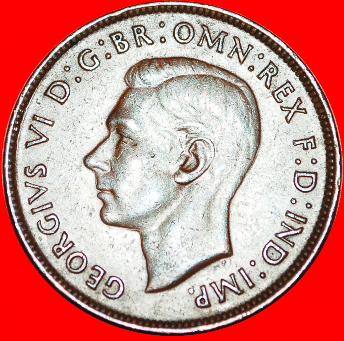  + MELBOURNE: AUSTRALIA ★ PENNY 1948 KANGAROO LEFT! LOW START ★ NO RESERVE! George VI (1937-1952)   