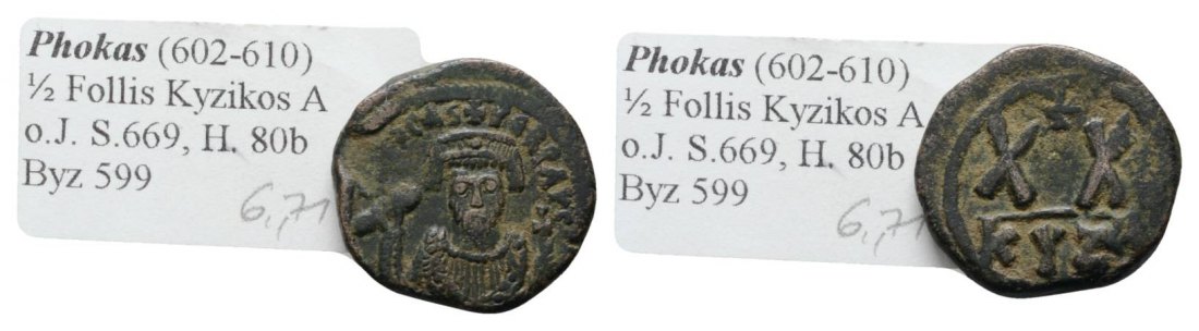  Antike, Byzanz, Kleinbronze; 6,71 g   