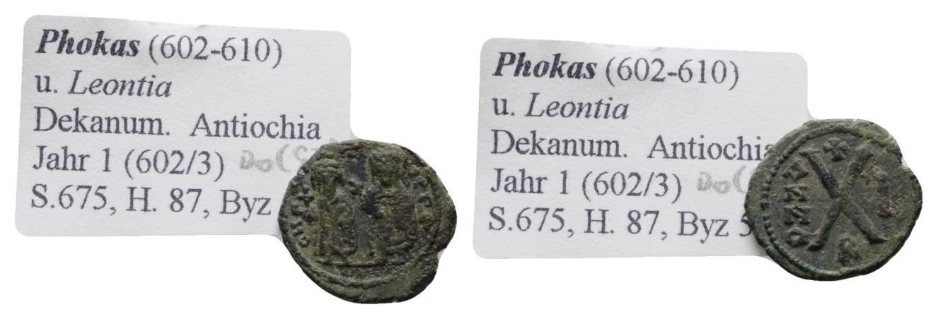  Antike, Byzanz, Kleinbronze; 2,23 g   