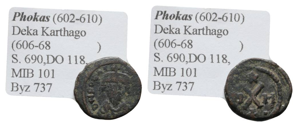  Antike, Byzanz, Kleinbronze; 3,06 g   
