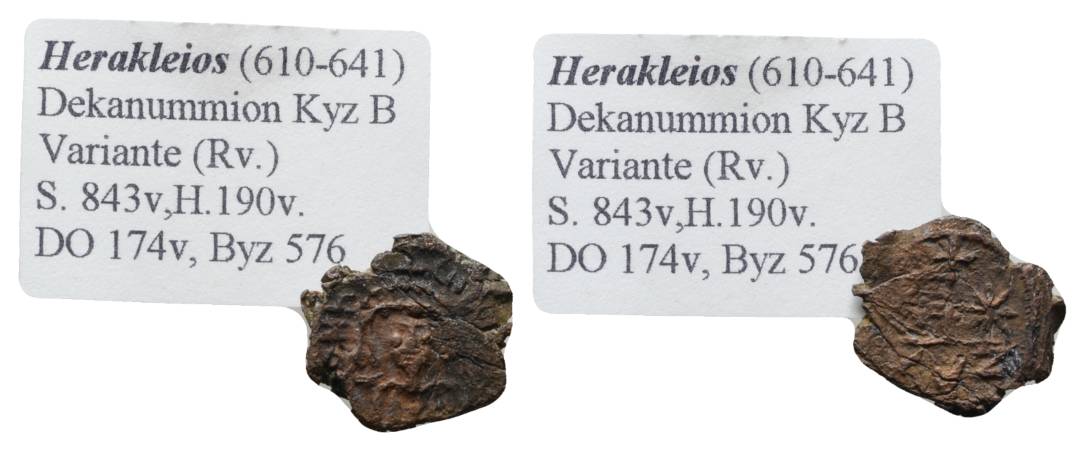  Antike, Byzanz, Kleinbronze; 1,91 g   