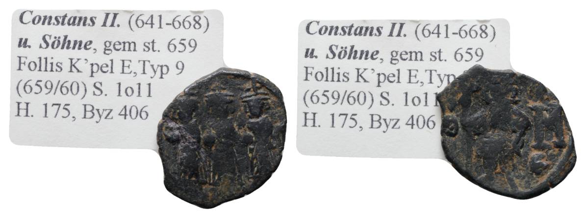  Antike, Byzanz, Bronze; 3,79g   