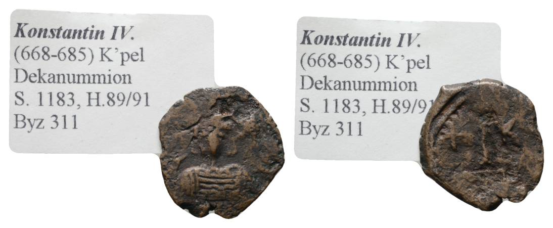  Antike, Byzanz, Bronze; 2,81 g   