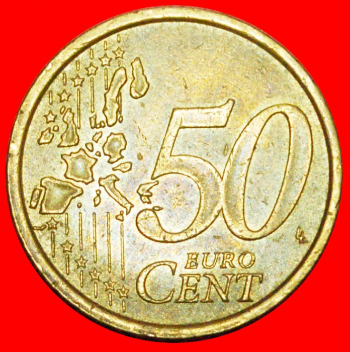  + FIRST MAP (2002-2007): ITALY ★ 50 EURO CENTS 2003R NORDIC GOLD! LOW START ★ NO RESERVE!   