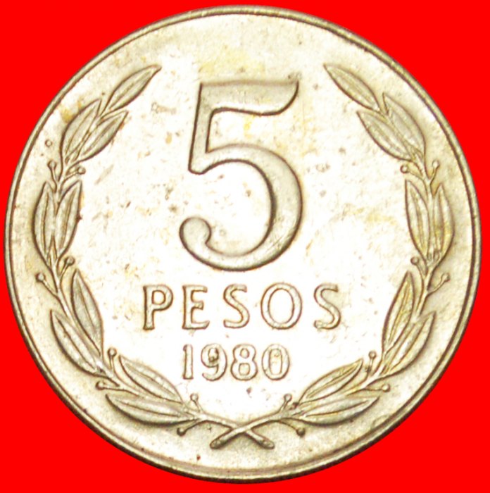 + ANGEL 1973: CHILE ★ 5 PESOS 1980! LOW START ★ NO RESERVE!