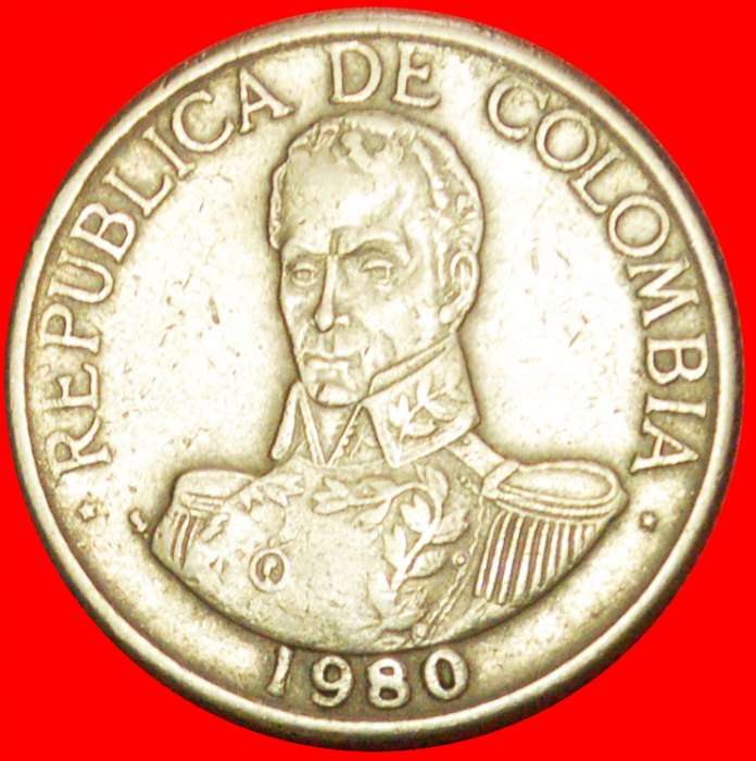  + BOLIVAR (1819-1830): COLOMBIA ★ 1 PESO 1980! LOW START ★ NO RESERVE!   