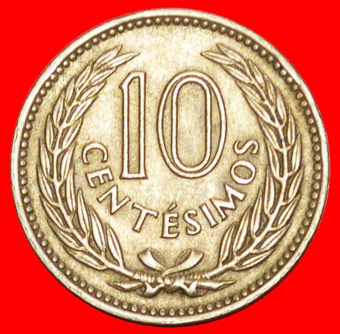  + GREAT BRITAIN: URUGUAY ★ 10 CENTESIMOS 1953! Jose Artigas (1764-1850) LOW START ★ NO RESERVE!   