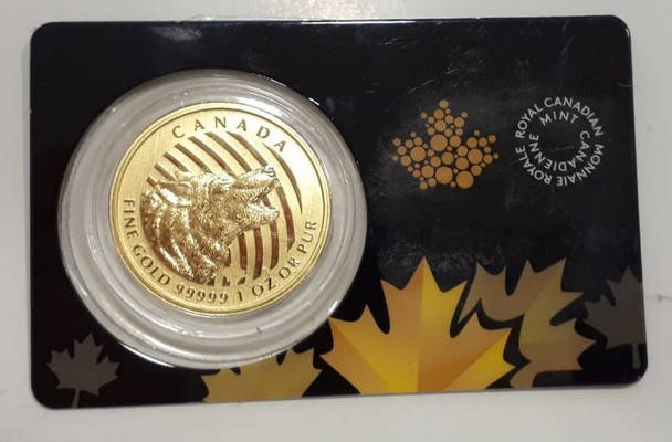 Kanada  200 Dollar  2014 MM-Frankfurt Feingold: 31,1g Wolf  