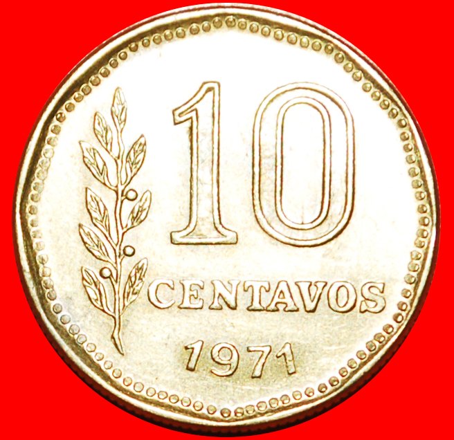 + LIBERTY: ARGENTINA ★ 10 CENTAVOS 1971! LOW START ★ NO RESERVE!