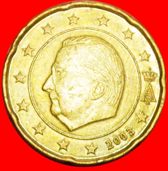  + ALBERT II (1993-2013): BELGIUM★20 EURO CENTS 2003 NORDIC GOLD (1999-2006)! LOW START ★ NO RESERVE!   