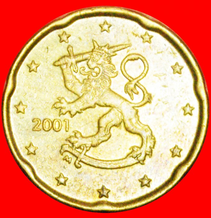  + ZWEI SCHWERTER (1999-2006): FINNLAND ★ 20 EURO CENTS 2001 NORDISCHES GOLD! OHNE VORBEHALT!   
