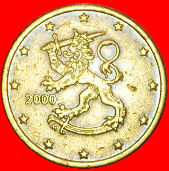 + TWO SWORDS (1999-2006): FINLAND ★ 50 EURO CENTS 2000 NORDIC GOLD! LOW START ★ NO RESERVE!