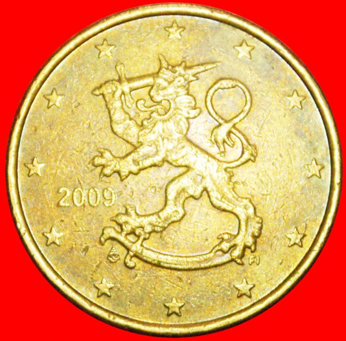 + ZWEI SCHWERTER (2007-2018): FINNLAND ★ 50 EURO CENTS 2009 NORDISCHES GOLD! OHNE VORBEHALT!