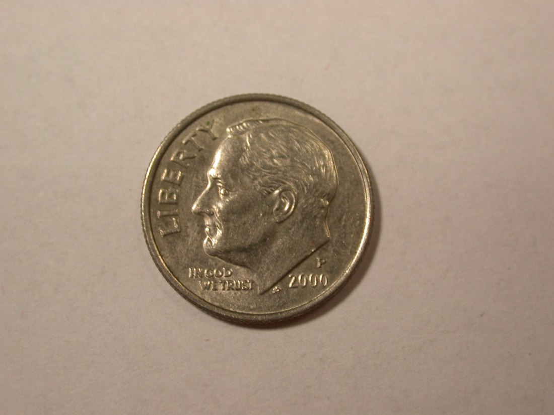 D01 USA 1 Dime 2000 P in vz+ Orginalbilder