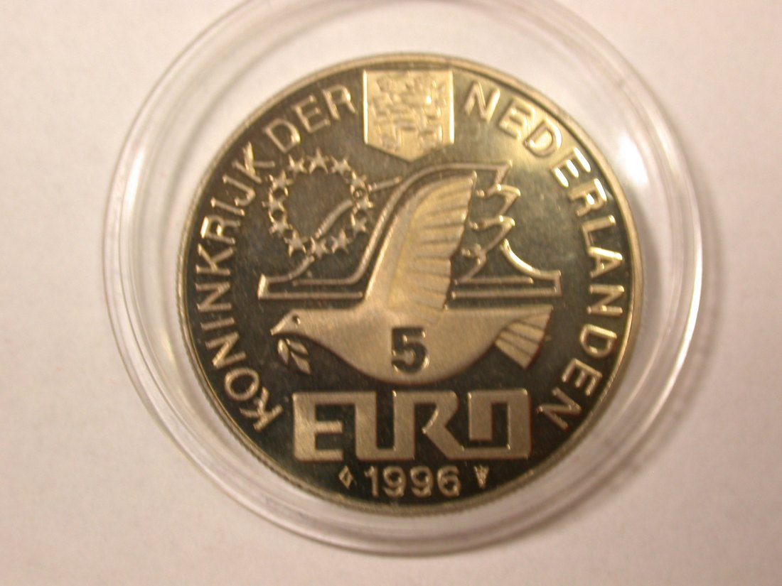 D01 Niederland 5 Euro 1996 in PP Orginalbilder