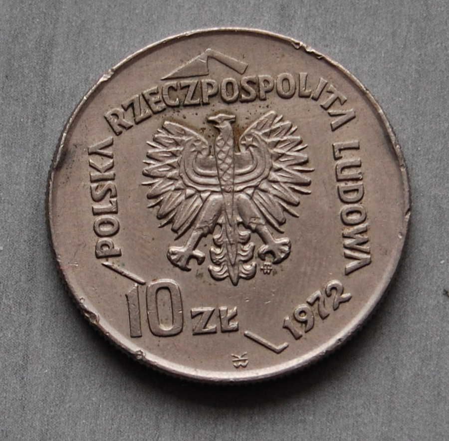  10 Zlotych 1972 Warsaw Polen   