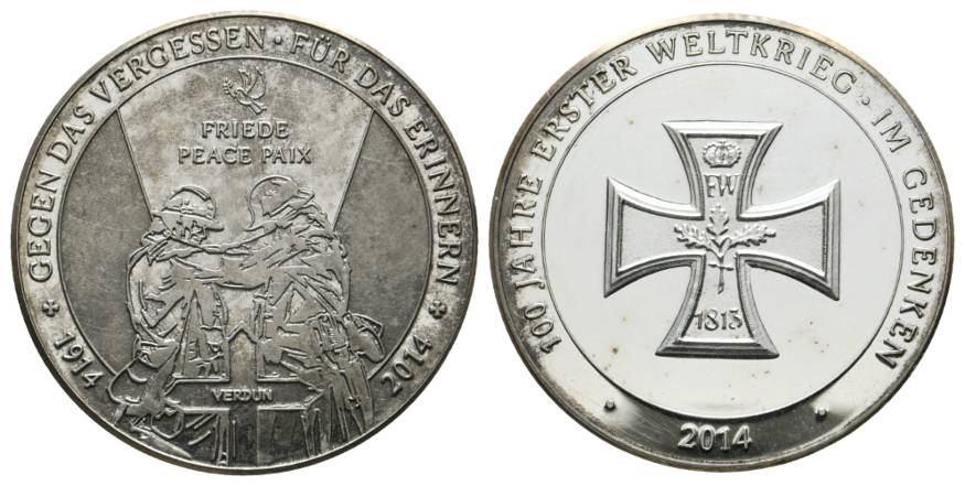  BRD, Medaille 2014 PP; Cu/Ni; 10,13 g; Ø 30 mm   