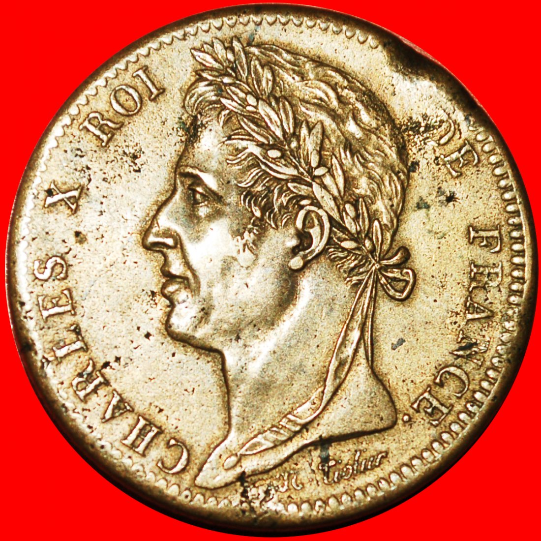  + FRANKREICH (1825-1829): FRANZÖSISCHE KOLONIEN ★ 10 CENTIMES 1825A! OHNE VORBEHALT!   