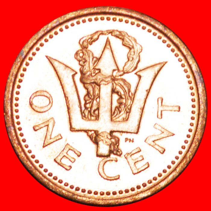 + GREAT BRITAIN (1990-2007): BARBADOS ★ 1 CENT 2003 MINT LUSTER! LOW START ★ NO RESERVE!