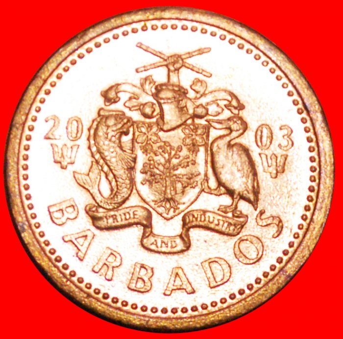  + GREAT BRITAIN (1990-2007): BARBADOS ★ 1 CENT 2003 MINT LUSTER! LOW START ★ NO RESERVE!   