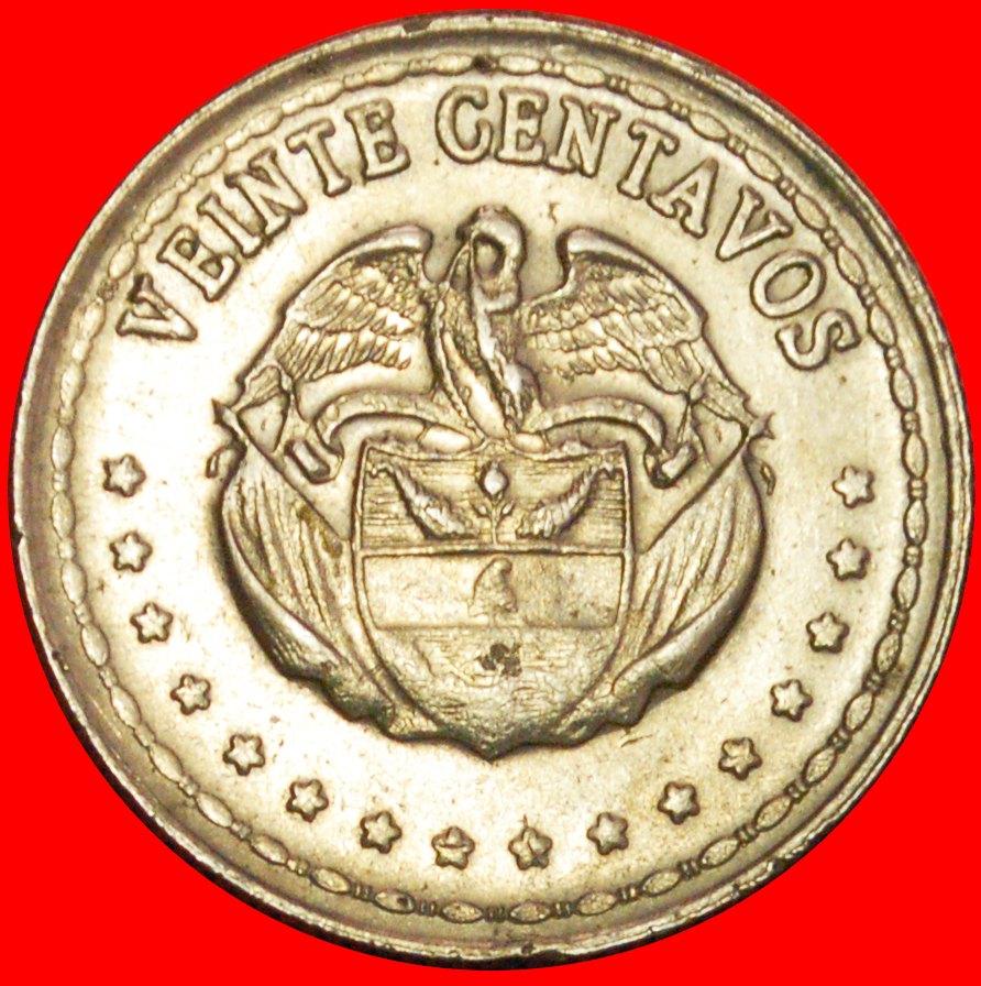  + BOLIVAR (1783-1830): KOLUMBIEN ★ 20 CENTAVOS 1959! OHNE VORBEHALT!   