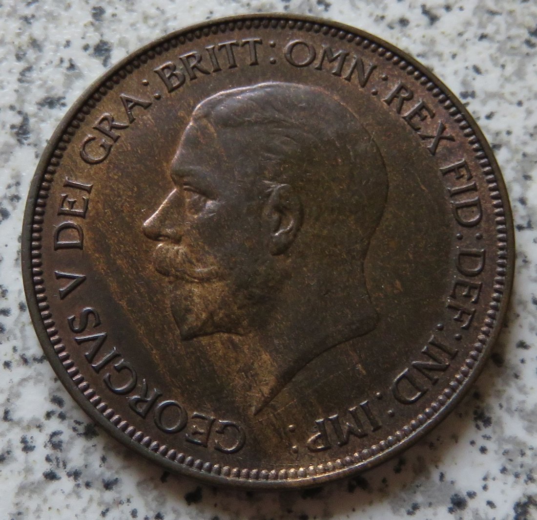  Großbritannien One Penny 1935, funz/unz   