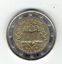  2 Euro Frankreich 2007 (Römische Verträge)(g1196)   