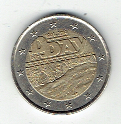 2 Euro Frankreich 2014 (D-Day)(g1200)