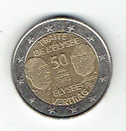  2 Euro Frankreich 2013 (Elysee-Vertrag)(g1203)   