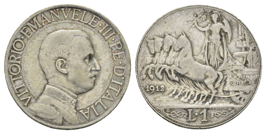  Italien; 1 Lira 1912   