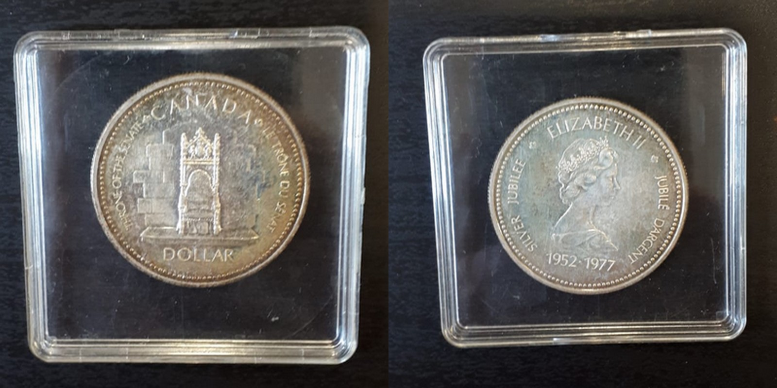  Kanada 1 Dollar  1977  Silber Jubiläum    FM-Frankfurt    Feinsilber: 11,66g   