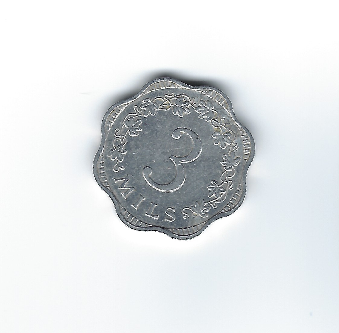  Malta 3 Mils 1972   