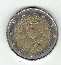  2 Euro Frankreich 2016 (Fussball-EM)(g1209)   