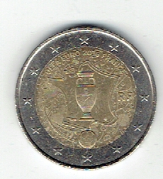  2 Euro Frankreich 2016 (Fussball-EM)(g1210)   