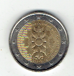  2 Euro Frankreich 2018 (Kornblume)(g1216)   