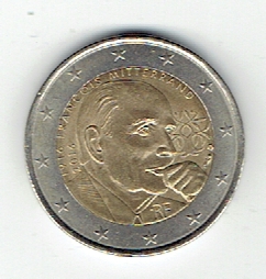  2 Euro Frankreich 2016 (F.Mitterand)(g1224)   