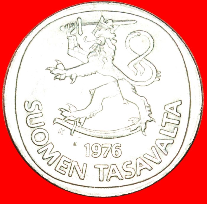 + LION: FINLAND ★ 1 MARK 1976K! LOW START ★ NO RESERVE!