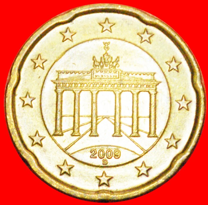 + NORDIC GOLD (2007-2019): GERMANY ★ 20 EURO CENT 2009D! LOW START ★ NO RESERVE!