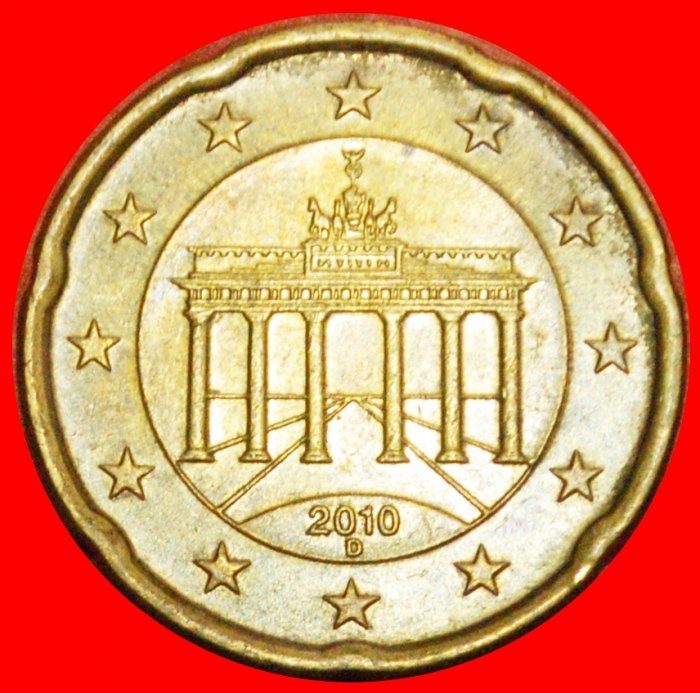 + NORDIC GOLD (2007-2019): GERMANY ★ 20 EURO CENT 2010D! LOW START ★ NO RESERVE!
