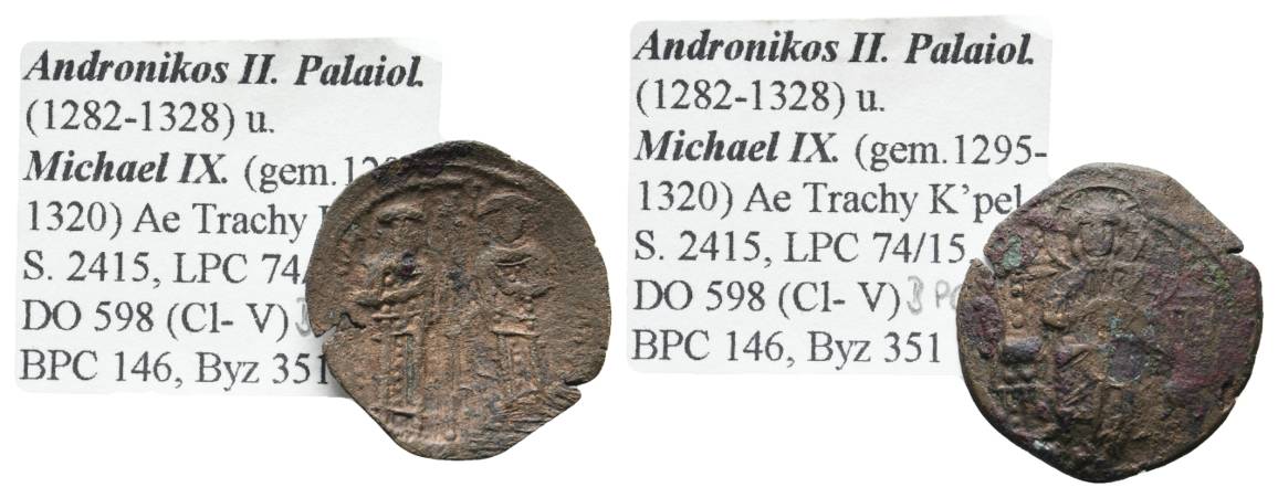  Antike, Byzanz, Ae-Trachy; 2,41 g   