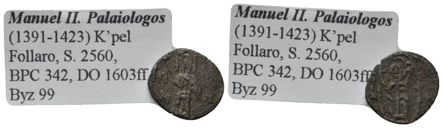  Antike, Byzanz, Bronze Konstantinopel; 0,97 g   