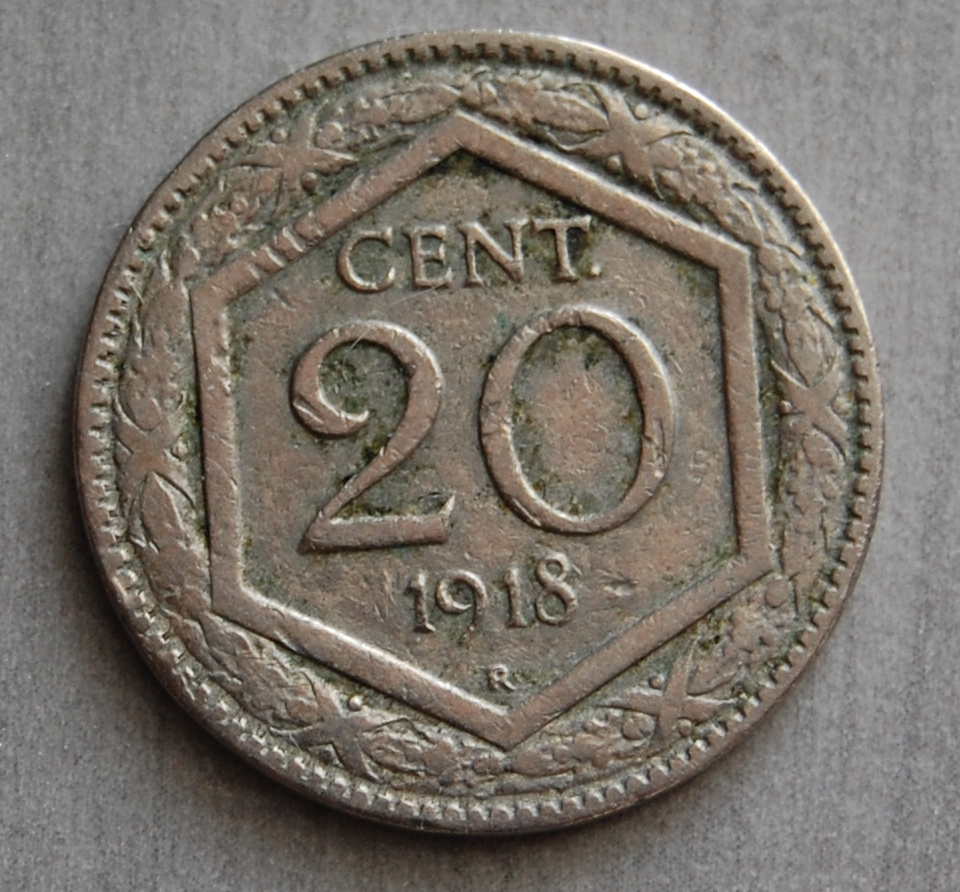  Italien 20 Centesimo 1918  KM-Nr. 58   