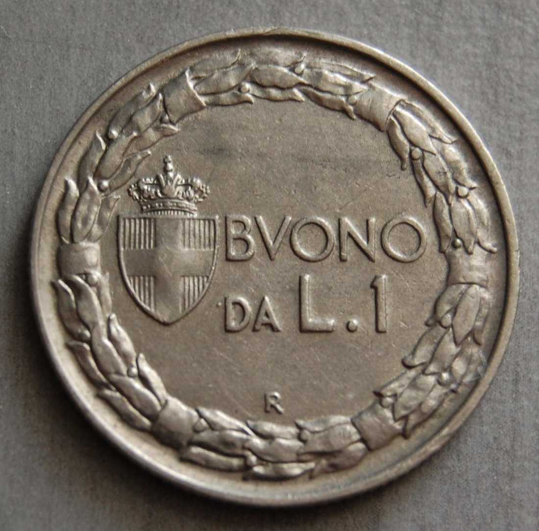  Italien 1 Lira Lire 1922 KM 62  VZ   