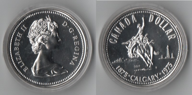  Kanada   1 Dollar  1975   Calgary    FM-Frankfurt    Feinsilber: 11,66g   