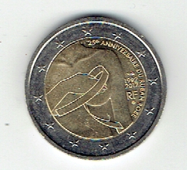  2 Euro Frankreich 2017 (Rosa Schleife)(g1248)   