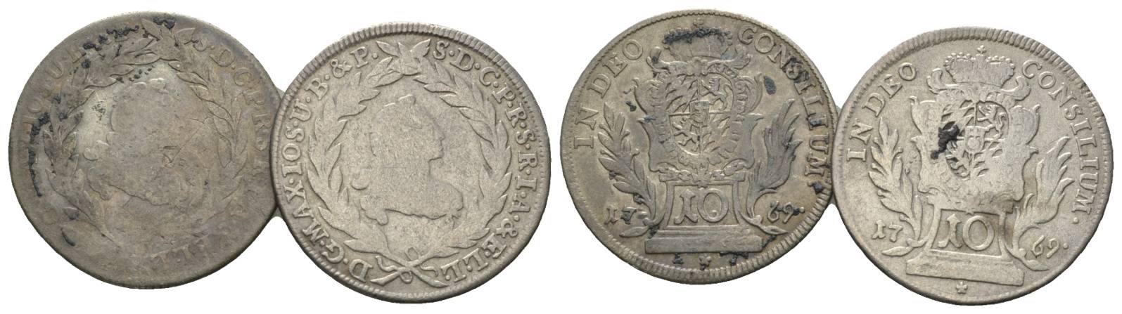  Altdeutschland, 2 Kleinmünzen 1769   