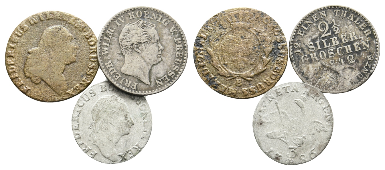  Altdeutschland, Drei Kleinmünzen   